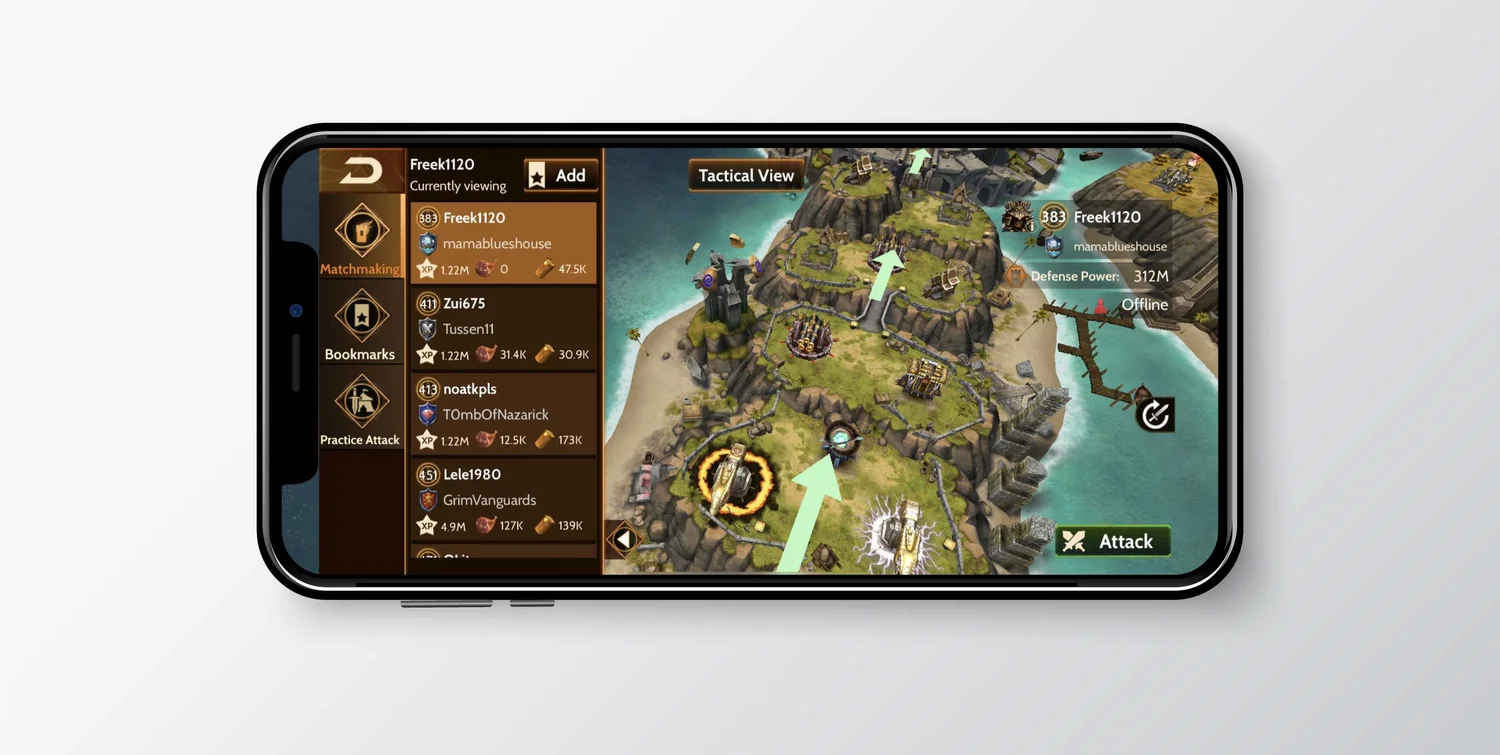 Map view on device
