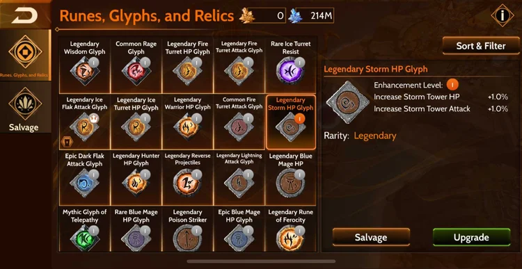 Glyphs and relics